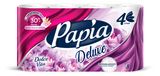 Изображение товара Туалетная бумага Papia Delux Dolce Vita 4 слоя, 8 рулонов