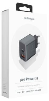 Изображение товара Зарядное устройство Red Line XC-4 33Вт USB + USB-С серое