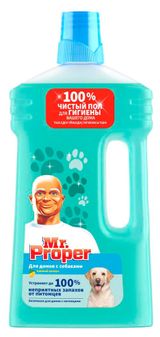 Изображение товара Моющая жидкость для домов с питомцами Mr. Proper, 1 л