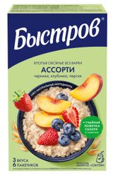 Изображение товара Каша овсяная «Быстров» ассорти, 240 г