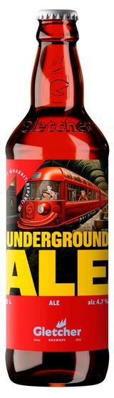 Изображение товара Пиво Gletcher Underground Ale светлое фильтрованное, 500 мл