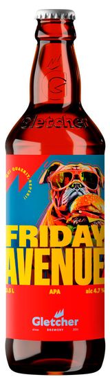 Изображение товара Пиво Friday Avenue светлое фильтрованное 4,7%, 500 мл