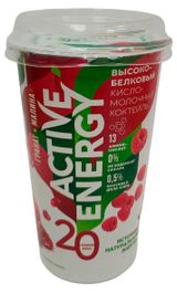 Изображение товара Напиток кисломолочный Active energy гранат-малина охлажденный, 230 мл