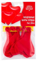 Изображение товара Набор воздушных шаров «Веселая затея» Сердце красное 30 см, 5 шт