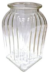 Изображение товара Ваза NinaGlass Ханна стеклянная прозрачная, 19 см