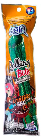 Изображение товара Ролл из морской капусты Seleco со вкусом барбекю, 2,8 г