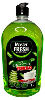 Изображение товара Гель для мытья посуды Master Fresh Turbo алоэ, 1 л