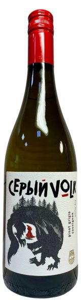 Изображение товара Вино «Охотники» Серый волк белое сухое Россия, 0,75 л