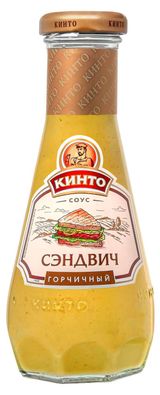 Изображение товара Соус майонезный «Кинто» Сэндвич горчичный, 280 мл