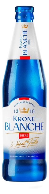 Изображение товара Пивной напиток Krone Blanche Biere пастеризованный, 450 мл