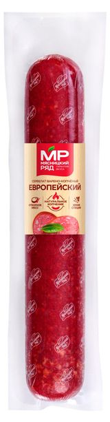 Изображение товара Колбаса варено-копченая «Мясницкий ряд» Сервелат Европейский, ~ 0,9 кг