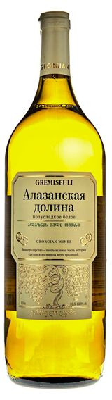 Изображение товара Вино «Алазанская Долина» Gremiseuli белое полусладкое Грузия, 1,5 л