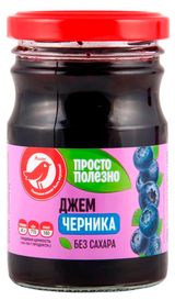 Изображение товара Джем АШАН Красная птица из черники без сахара, 210 г