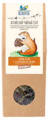 Изображение товара Чай травяной AltaiVita Горный Алтай с кедровыми орешками листовой, 70 г