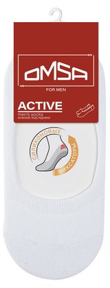 Изображение товара Носки мужские Omsa Active Хлопок Подследники Bianco, р. 39-41
