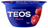 Изображение товара Йогурт греческий густой TEOS Вишня 2% Беларусь, 140 г