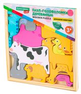 Изображение товара Пазл-головоломка Brauberg Kids деревянная Домашние животные