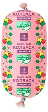 Изображение товара Колбаса растительная вареная «Микоян» с паприкой постная, 500 г