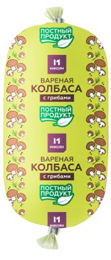 Изображение товара Колбаса растительная вареная «Микоян» с грибами постная, 500 г