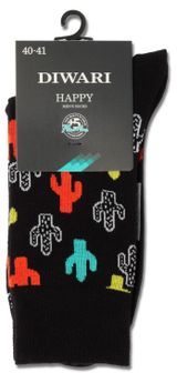 Изображение товара Носки мужские DIWARI черные, размер 25