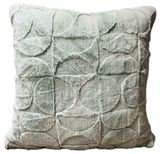 Изображение товара Подушка декоративная «Столица Текстиля» Геометрия серо-зеленая, 50х50 см