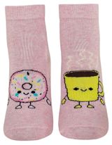 Изображение товара Носки для девочек Grand с рисунком розовые, р. 18-20