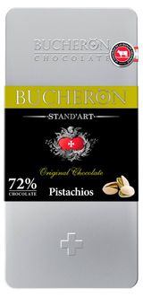Изображение товара Шоколад BUCHERON STAND’ART молочный с фисташками, 100 г