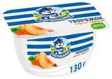 Изображение товара Творожок «Простоквашино» с персиком и абрикосом 3,6% БЗМЖ, 130 г
