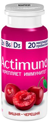 Изображение товара Продукт кисломолочный Actimuno Вишня Черешня 1,5% охлажденный, 95 г
