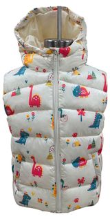 Изображение товара Жилетка детская на молнии Динозавры