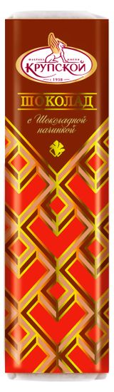 Изображение товара Шоколад «Крупская» темный с шоколадной начинкой, 47 г