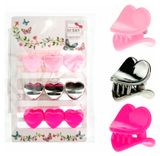 Изображение товара Набор мини крабиков для волос Lukky Fashion Сердечки, 9 шт