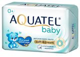 Изображение товара Твердое крем-мыло детское Aquatel BABY Хлопковое молочко 0+, 4х75 г