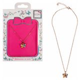 Изображение товара Цепочка Lukky Fashion с подвеской металл+эмаль Бабочка 4х цветная