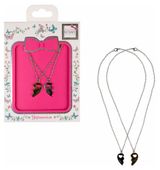 Изображение товара Набор парных цепочек Lukky Fashion Сердце пополам Черное золото, 2 шт