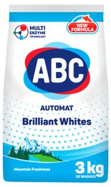 Изображение товара Стиральный порошок ABC Свежесть гор для белого белья, 3 кг