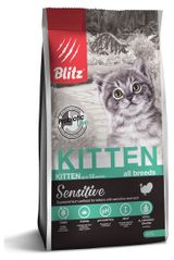 Изображение товара Корм сухой для котят Blitz с индейкой, 400 г