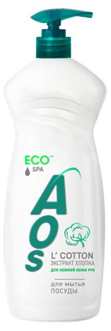 Изображение товара Жидкость для мытья посуды Aos Eco экстракт хлопка, 900 г