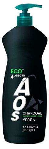 Изображение товара Жидкость для мытья посуды Aos Eco уголь, 900 г