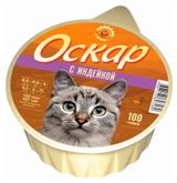 Изображение товара Влажный корм для кошек «Оскар» с индейкой, 100 г