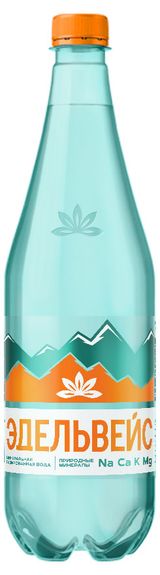 Изображение товара Вода минеральная «Эдельвейс» лечебно-столовая газированная, 1 л
