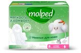 Изображение товара Прокладки гигиенические Molped Pure & Soft Супер ультратонкие c крылышками, 8 шт