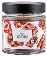 Изображение товара Свеча АШАН Красная птица с ароматом шоколада в банке, 25 ч