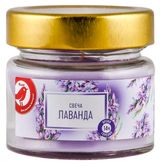 Изображение товара Свеча АШАН Красная птица с ароматом лаванды в банке, 14 ч