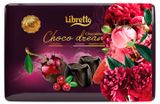 Изображение товара Набор шоколадных конфет Libretto в темном шоколаде с фруктовыми начинками с коньяком, 200 г