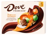Изображение товара Конфеты Dove Promises Десертная коллекция с безе грушевыми кусочками и миндально-апельсиновым грильяжем с волнующими посланиями, 118 г