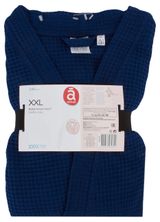 Изображение товара Халат Actuel вафельный синий, размер XXL