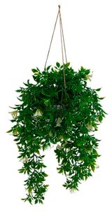 Изображение товара Цветок искусственный в подвесной корзине, 27х27х28 см