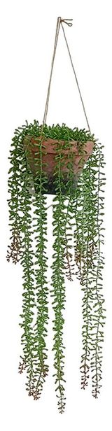 Изображение товара Цветок искусственный в подвесной корзине, 18х18х61 см