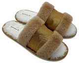 Изображение товара Тапочки женские InExtenso с открытым носом золотые